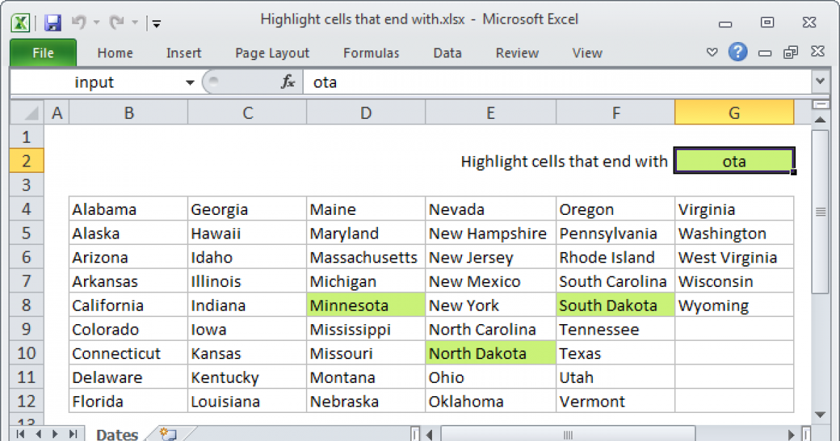 Highlight Cells That Match Another Column